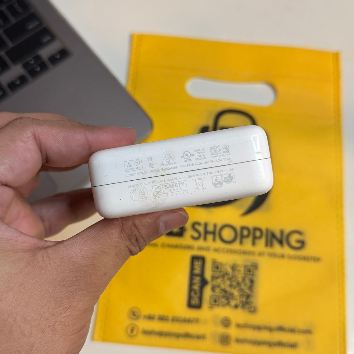 Original Apple 67W Type-C Power Adapter for MacBook (Used)
