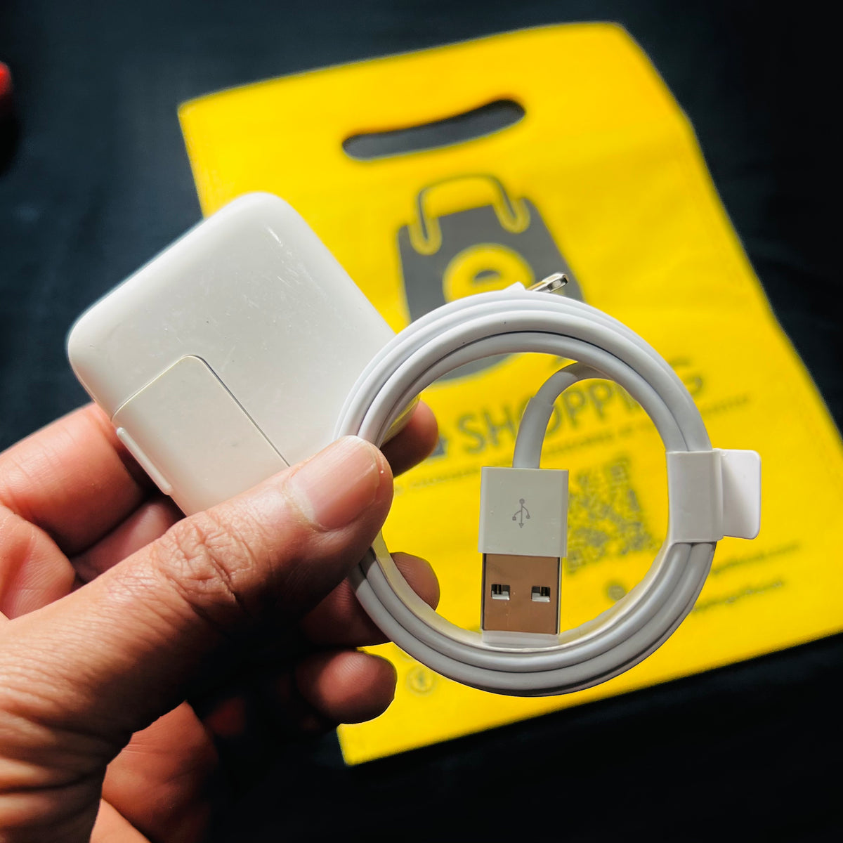 12W Original Adapter & USB to Lightning Cable (Bundle Pack)